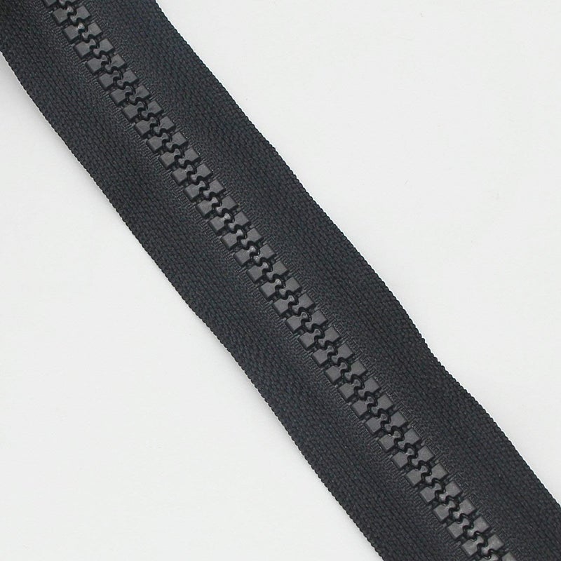 Leekayer #10 Large Plastic Zipper by The Yard Bulk 5 Yards with 10pcs Long Sliders for DIY Sewing Tailor Crafts Bags Tents Black (5 Yards) - Image 4